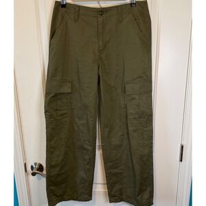 Levis 94 Baggy Cargo Pants Olive Green Womens Size 27 Utility Streetwear